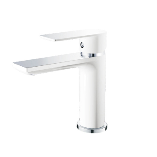 Смеситель HAIBA для раковины латунь HB10505-8 белый хром