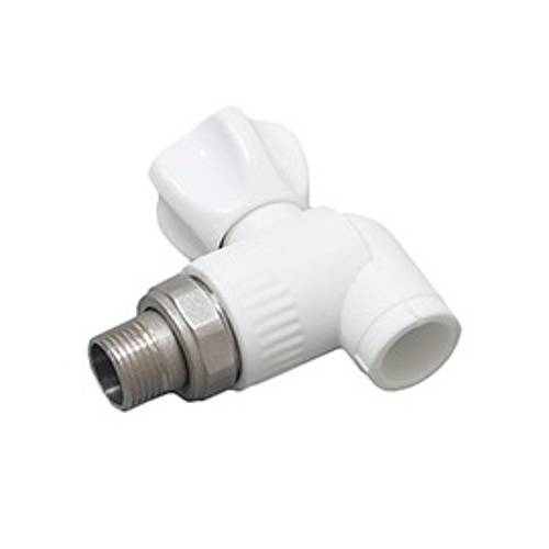 Кран шаровый радиаторный угловой 25 3 4 PPR MeerPlast