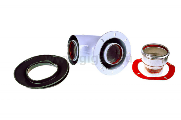 Колено стартовое коакс. 60 100 90(Navien, Bosch, Buderus, BAXI Eco NovaEco Classic)