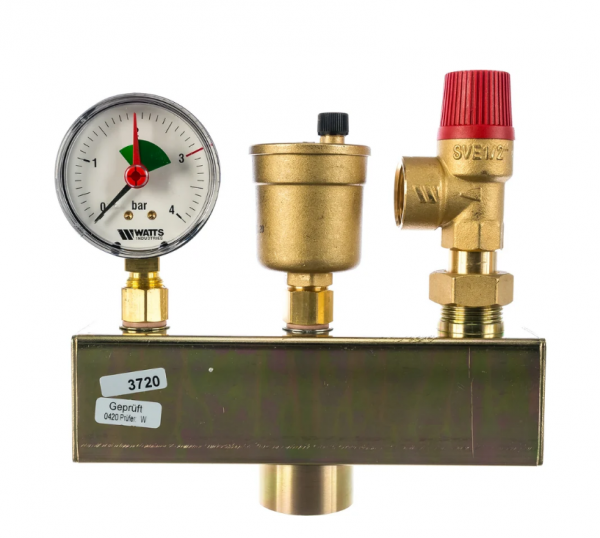 Группа безопасности котла KSG30 ISO2 (до 50 кВт, 1 , 3бар, с теплоизоляцией), WATTS
