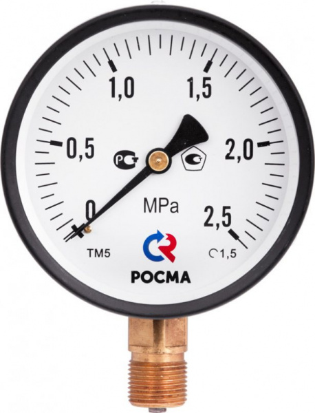 Манометр ТМ-510Р.00 (0-0,6MPa) G1 2, кл.т.1,5