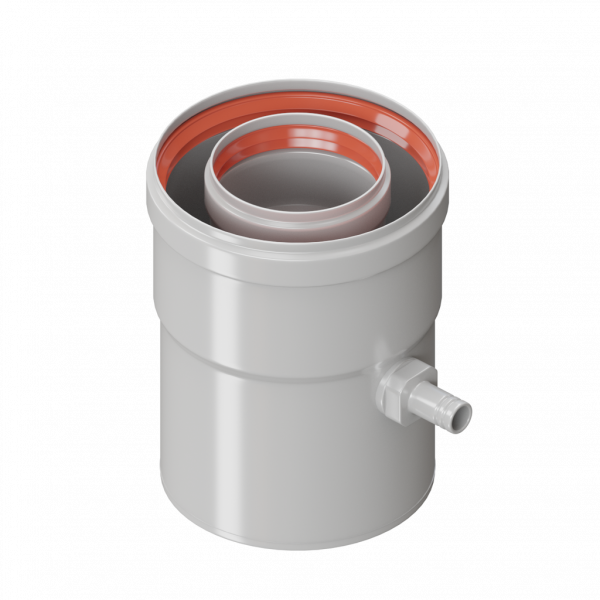 Конденсатоотводчик коаксиальный 60(П-М)х100(П-М)-150 (верт гориз)